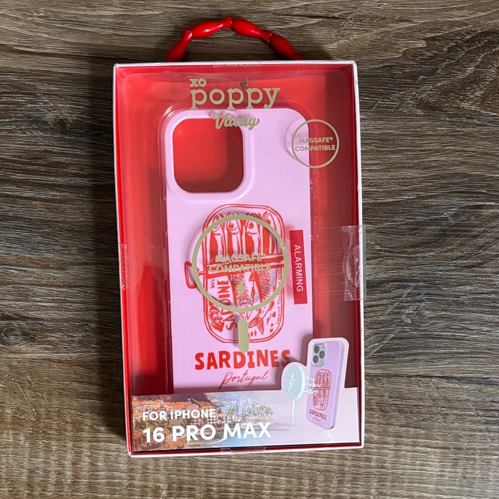 Poppy Vacay Sardines Pink iPhone 16 Pro Max Case